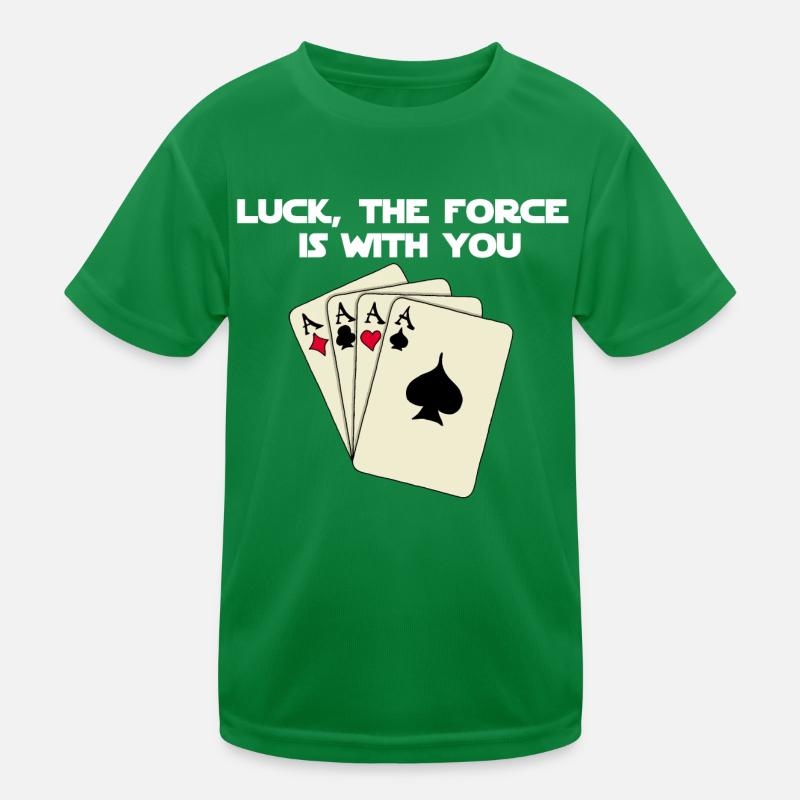 Das Glück ist bei dir im Poker! Kinder Funktions-T-Shirt