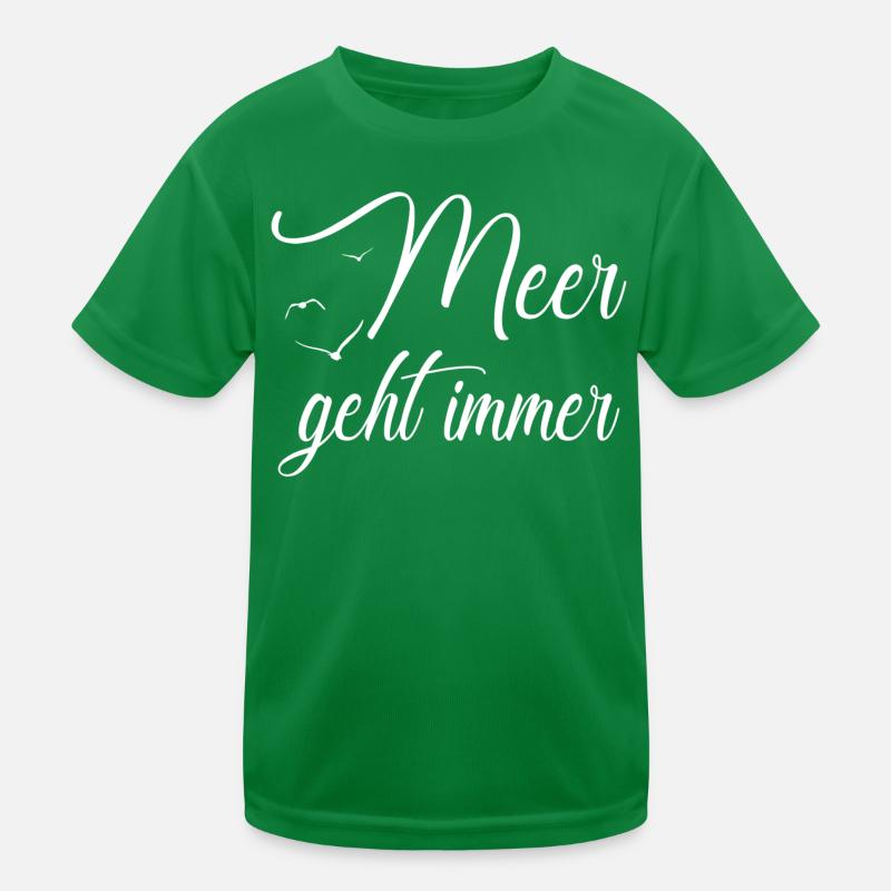 Meer geht immer Kinder Funktions-T-Shirt