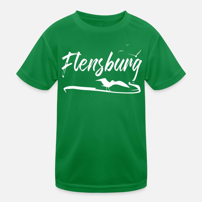 Flensburg Möwe Kinder Funktions-T-Shirt