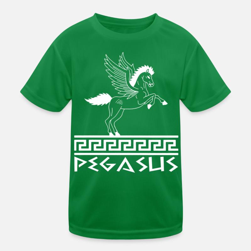 Cheval Pégase blanc T-shirt sport Enfant