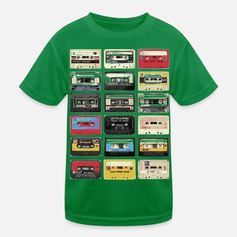Cassettes rétro T-shirt sport Enfant