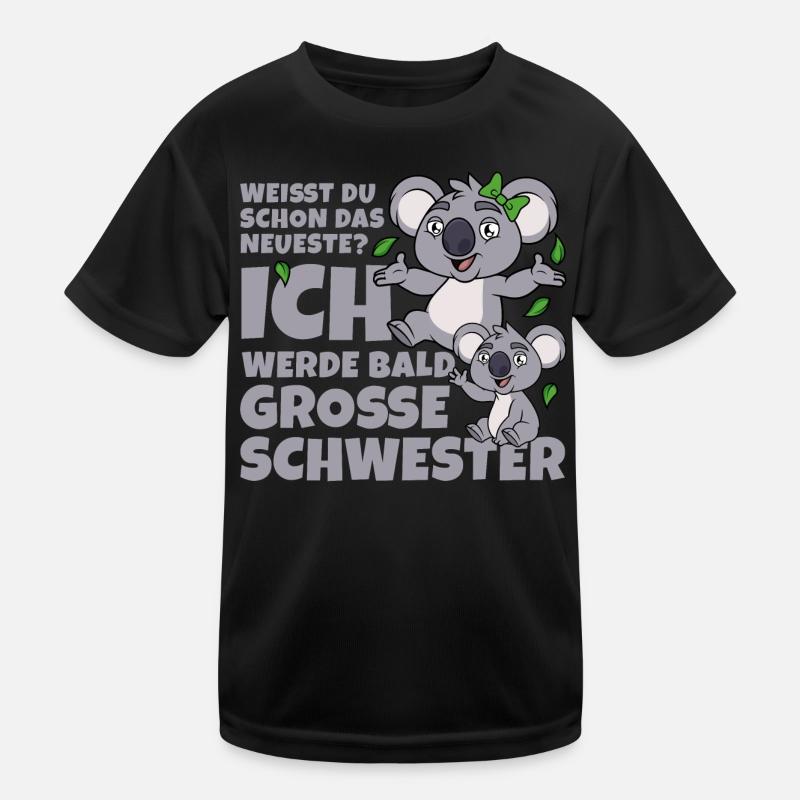 Bald Große Schwester Koala Geschwister Mädchen Kinder Funktions-T-Shirt