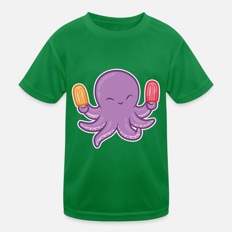 Eis Oktopus Kinder Funktions-T-Shirt