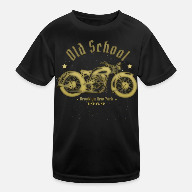 Old School Biker 1969 Kinder Funktions-T-Shirt