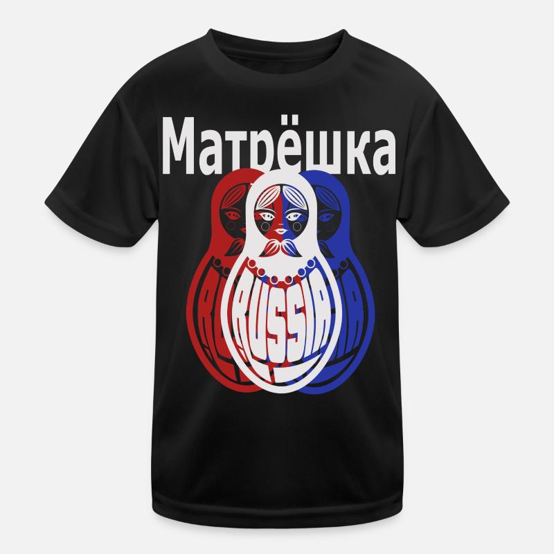 Matryoshka, Russian Kids Functional T-Shirt