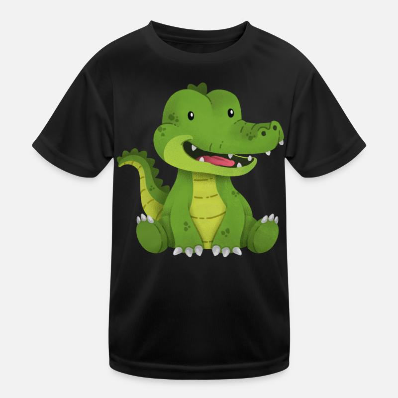 Krokodil Kinder Funktions-T-Shirt