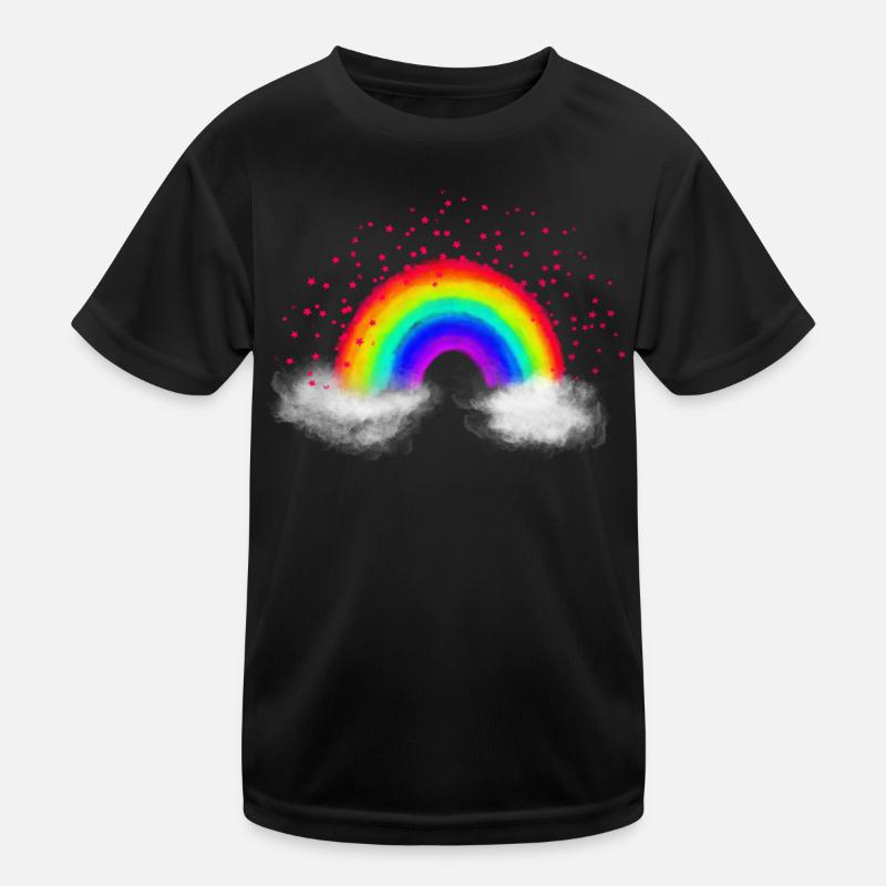 Regenbogen Wolken Kinder Funktions-T-Shirt