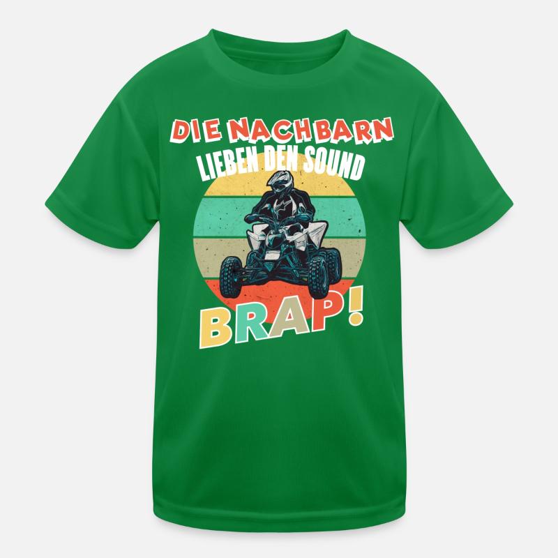 Quad Lustiger Spruch Kinder Funktions-T-Shirt