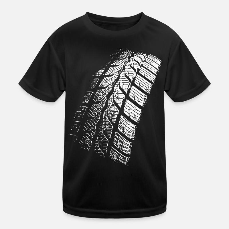 Tire Impression / Tires / Motorcycle / Car Kids Functional T-Shirt