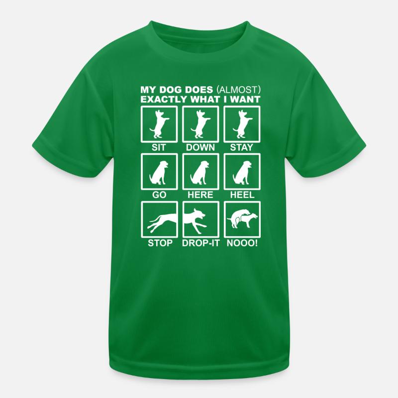 Dog training Kids Functional T-Shirt