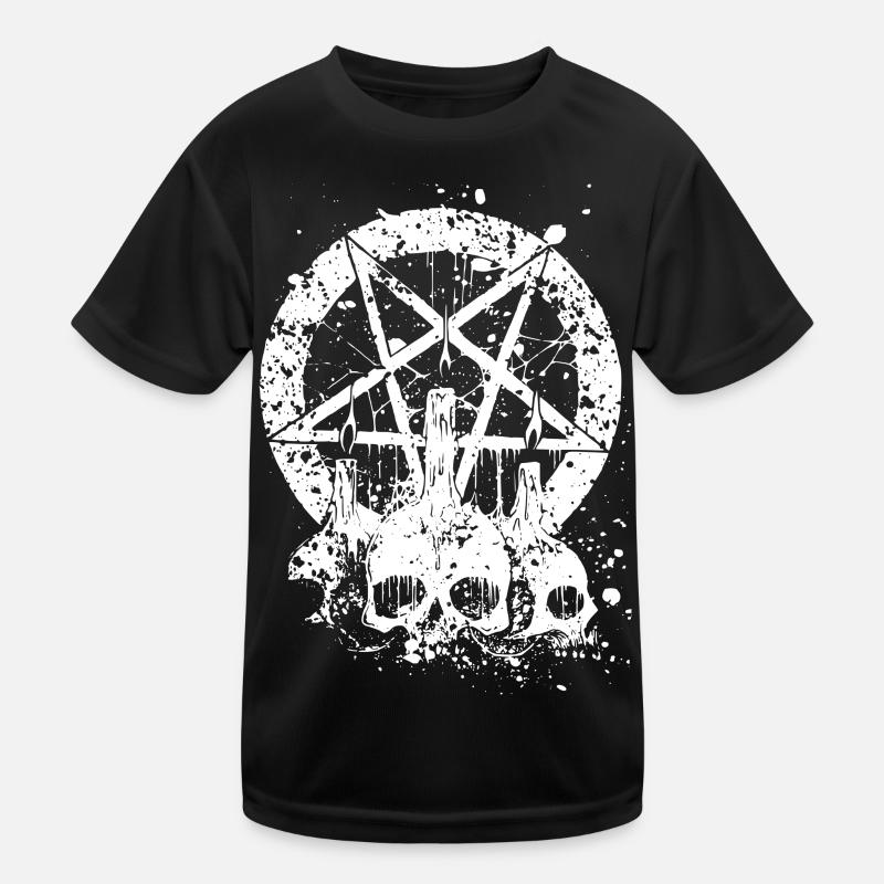 Gothic Skull Kinder Funktions-T-Shirt