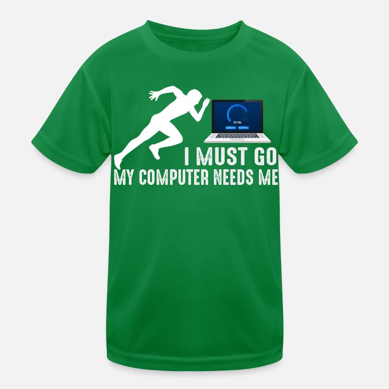 Tech Sprint: Mein Computer braucht mich Kinder Funktions-T-Shirt