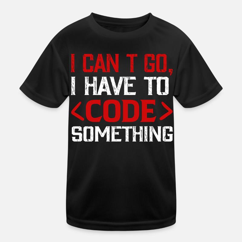 Programmer , Nerd , Computer Code - Kids Functional T-Shirt - black