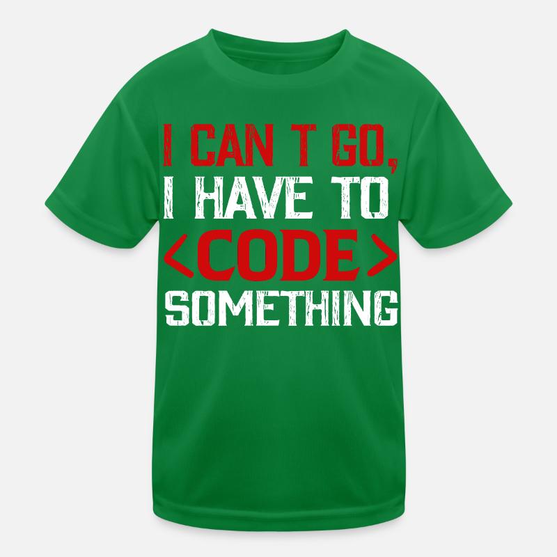 Programmeur, Nerd , Code informatique T-shirt sport Enfant