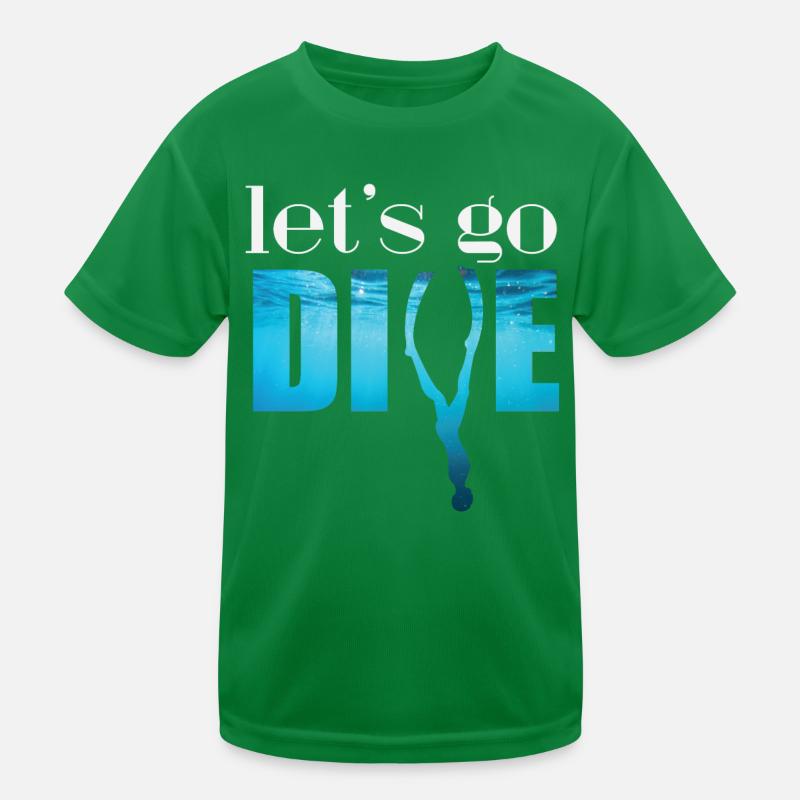 lets go dive Kids Functional T-Shirt