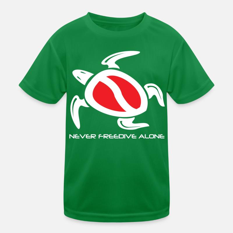 freedive turtle Kids Functional T-Shirt