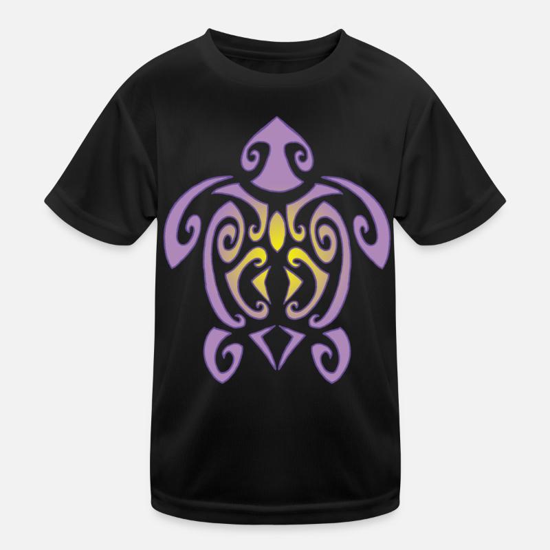 Polynesian turtle Kids Functional T-Shirt