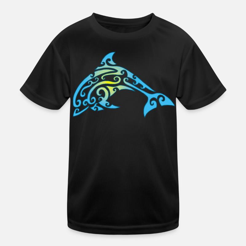 Polynesischer Delphin Kinder Funktions-T-Shirt