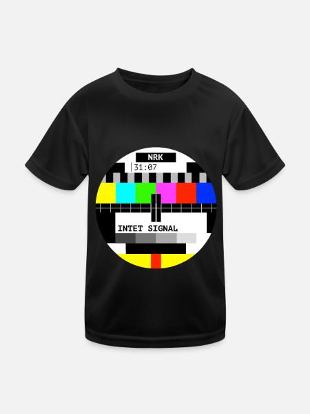 kein Signal - Kinder Funktions-T-Shirt - Schwarz - Vorne