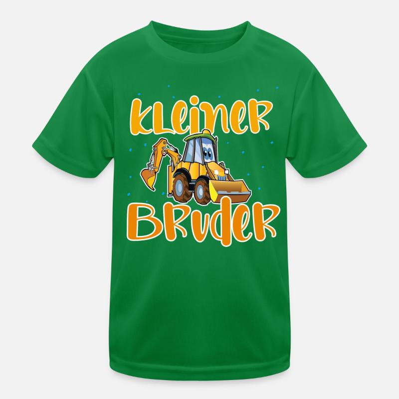 Kleiner Bruder Bagger Kinder Funktions-T-Shirt