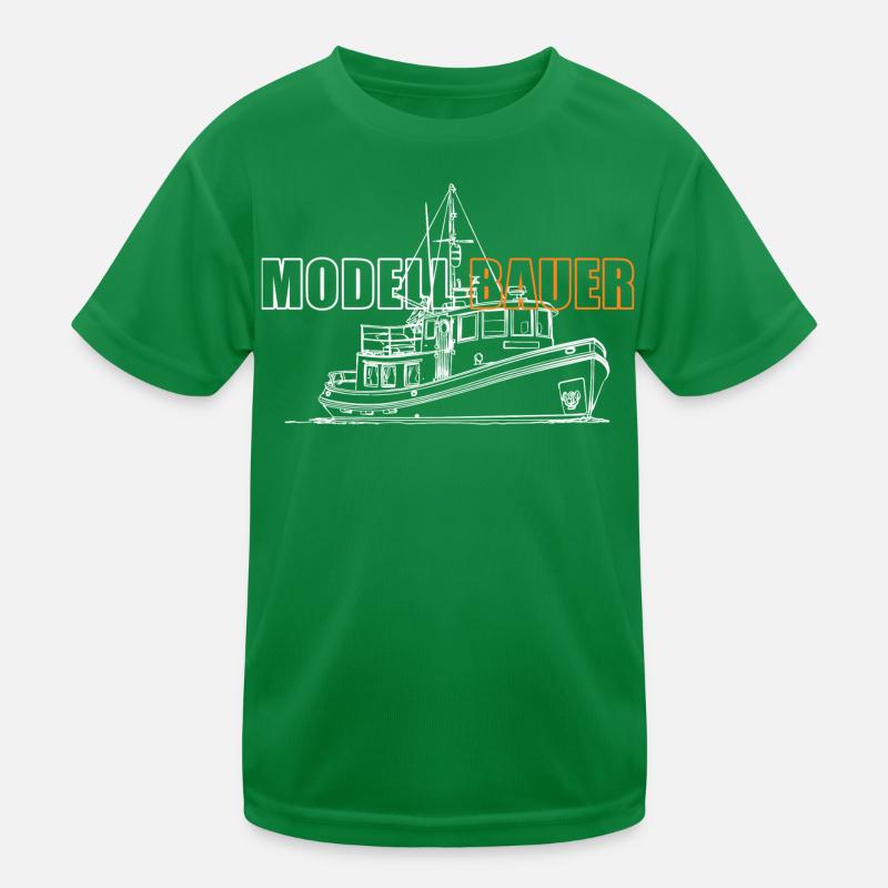 Modellbau Schiffe Kinder Funktions-T-Shirt
