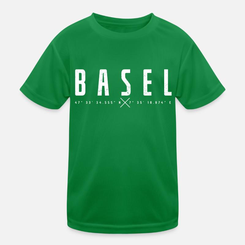 Basel Schweiz Kinder Funktions-T-Shirt