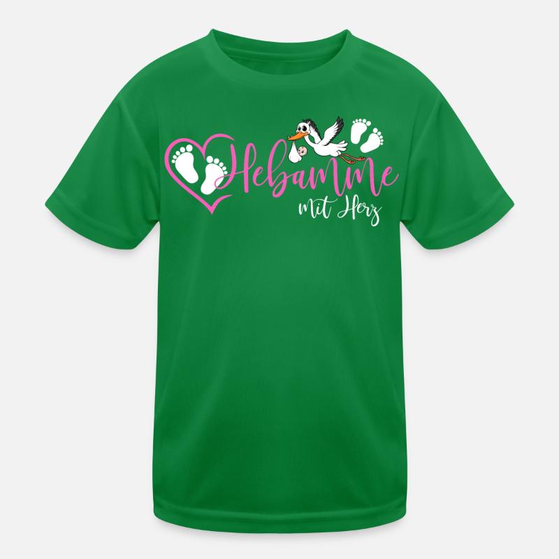 Hebamme  Kinder Funktions-T-Shirt