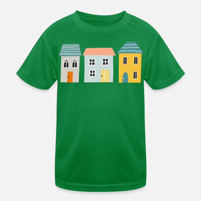 Häuser Kinder Funktions-T-Shirt