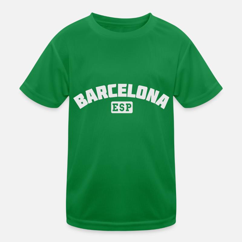 Barcelona ESP Vintage Bogen Kinder Funktions-T-Shirt