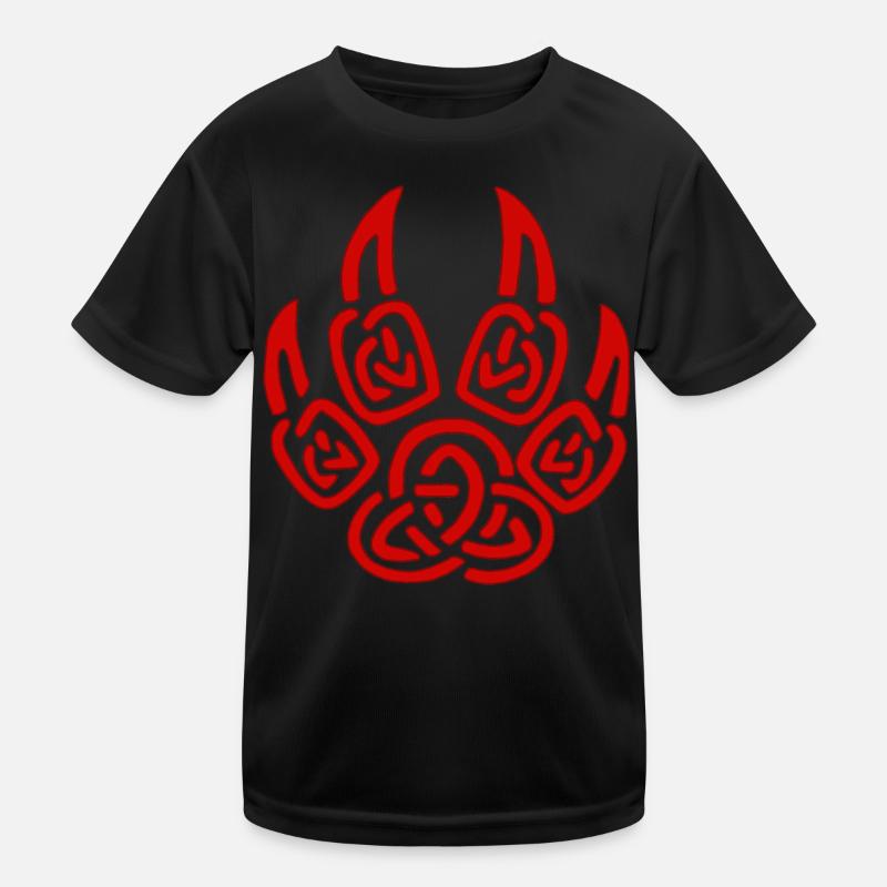 Griffes rouges de loup viking T-shirt sport Enfant