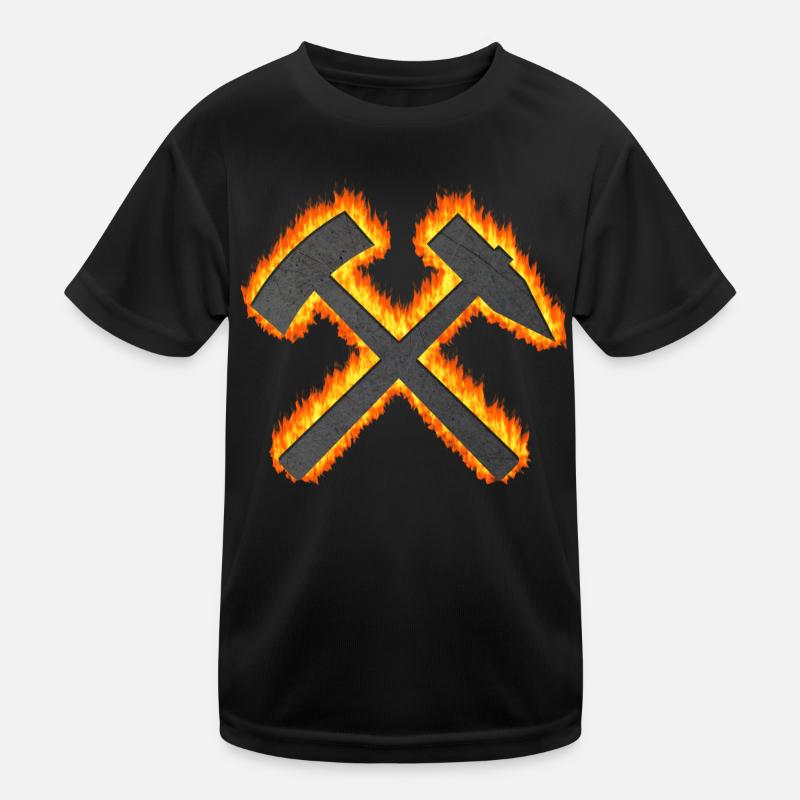 Mine de charbon à marteau et maillet Dortmund T-shirt sport Enfant