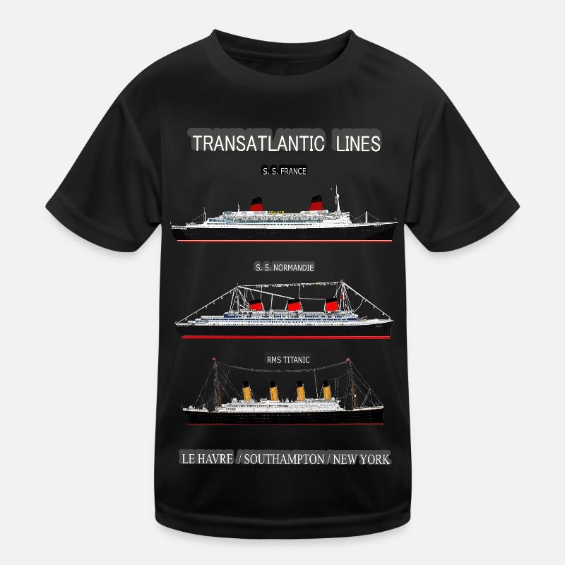 TRANSATLANTIC LINES AFFICHE Louis RUNEMBERG ©Adagp T-shirt sport Enfant