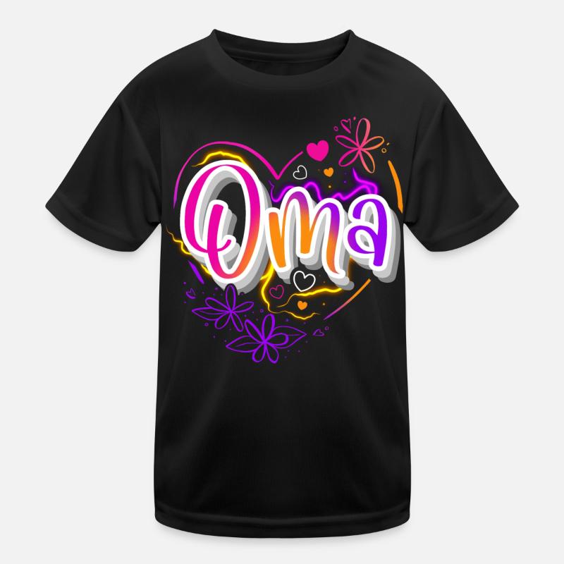 Oma Kinder Funktions-T-Shirt