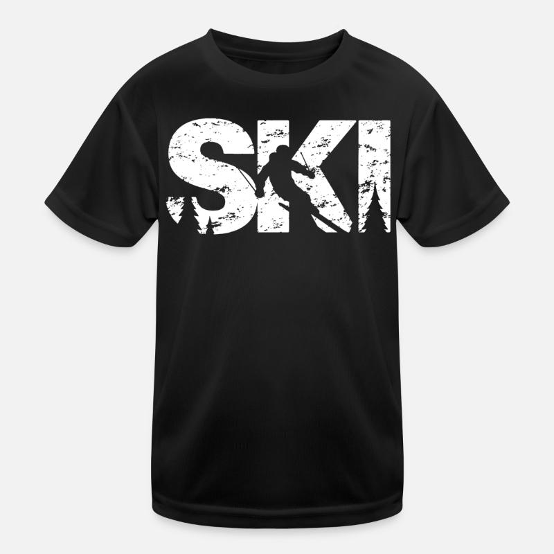 Ski Kinder Funktions-T-Shirt