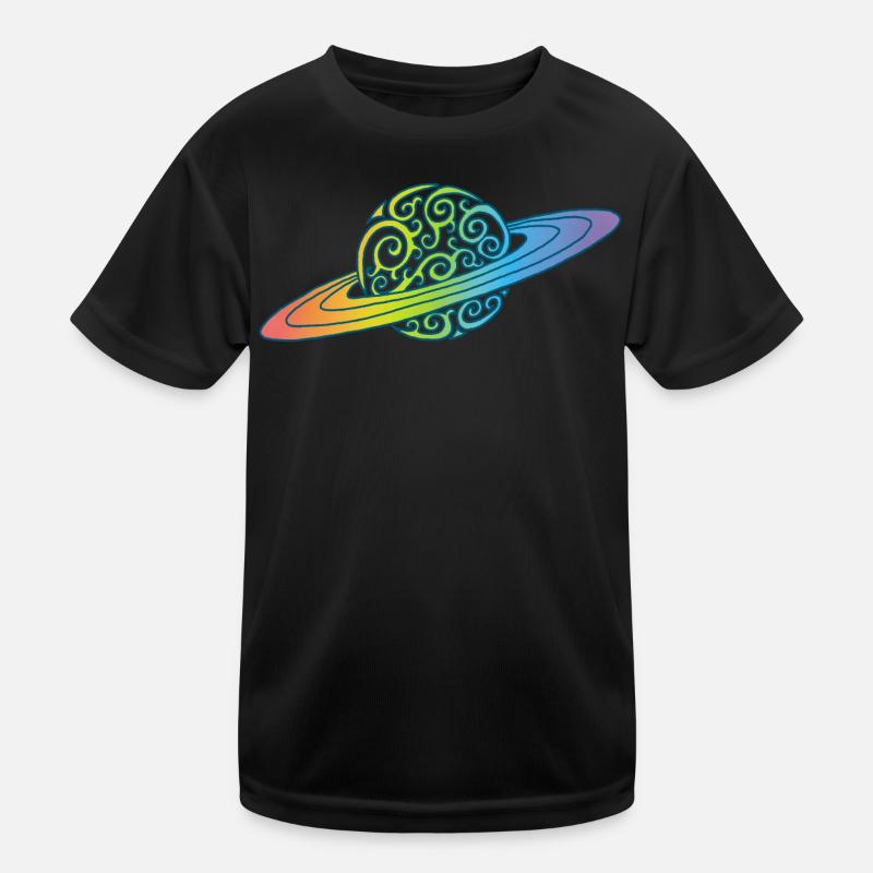 Rainbow planet Kids Functional T-Shirt