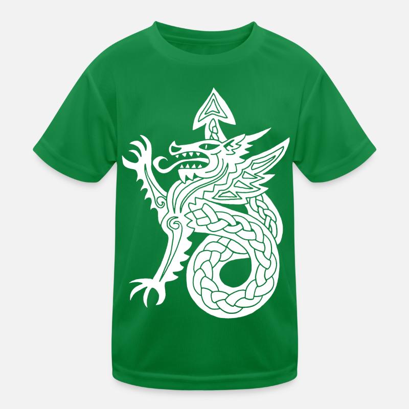 Weißer Drache Kinder Funktions-T-Shirt