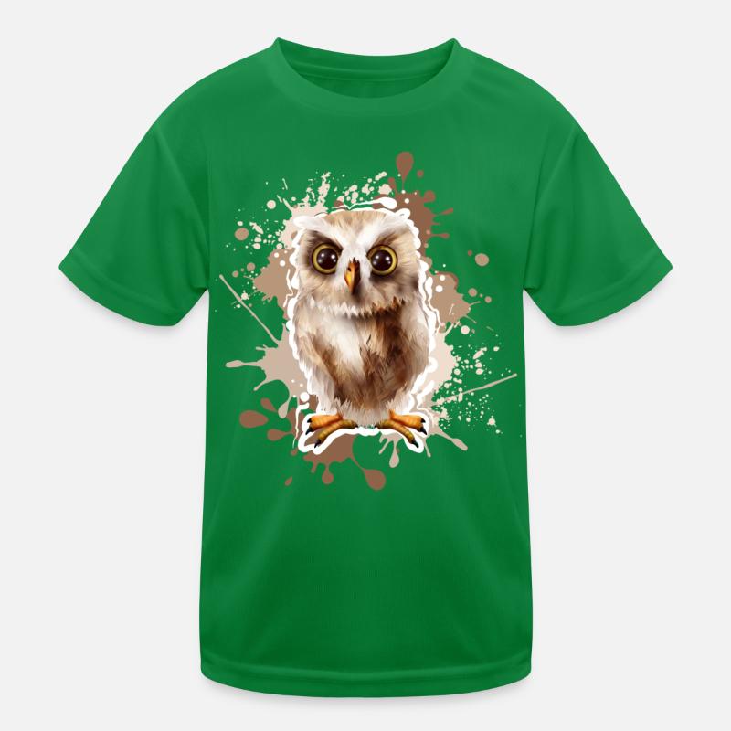 Eule Kinder Funktions-T-Shirt