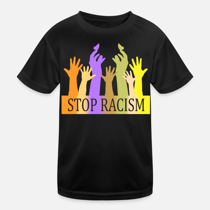 Stop Rassismus Kinder Funktions-T-Shirt