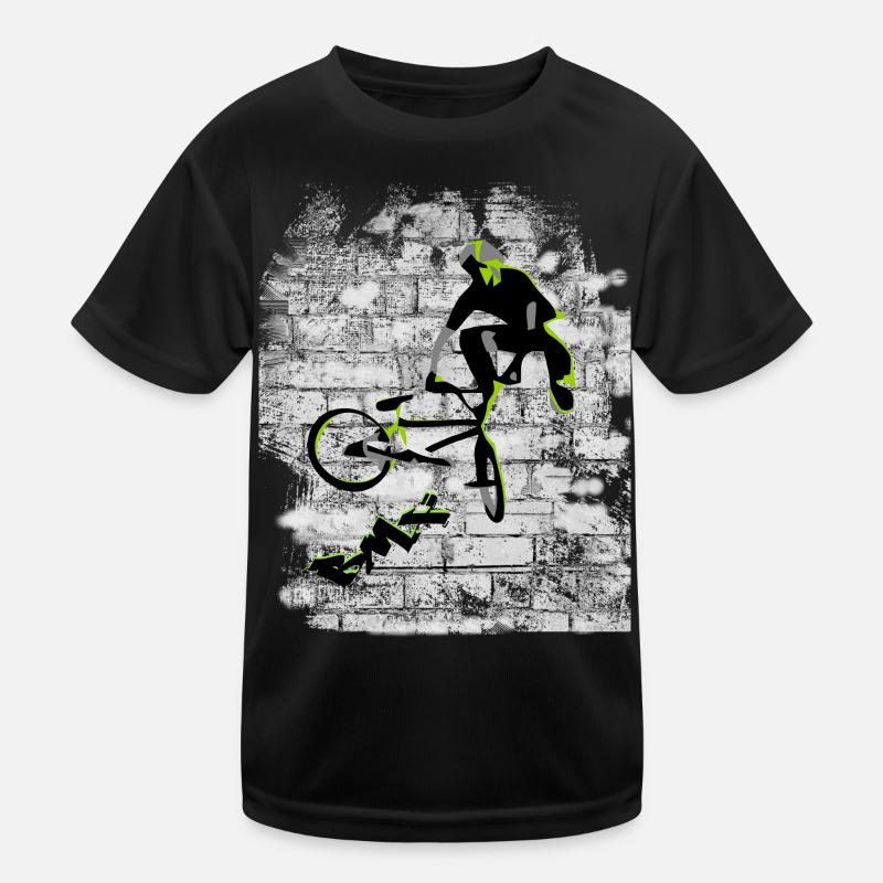 BMX - Kinder Funktions-T-Shirt - Schwarz