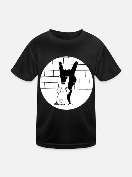 Evil Easter Easter Prison Rock Music - Kids Functional T-Shirt - black - Front