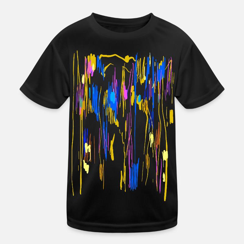Farben Kunst - Hintergrund Abstrakt Kinder Funktions-T-Shirt