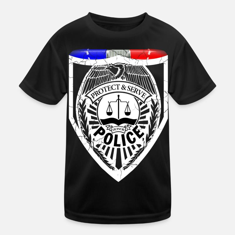 Polizist Kinder Funktions-T-Shirt