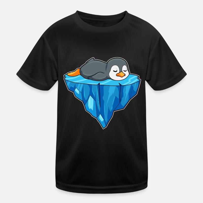 Pinguin Eisscholle Kinder Funktions-T-Shirt
