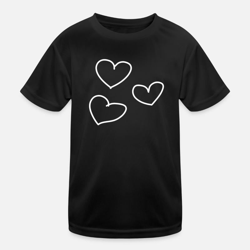 herzen herz Kinder Funktions-T-Shirt