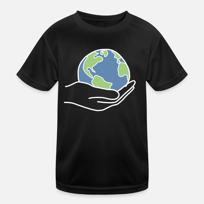Klimaschutz Klimawandel Kinder Funktions-T-Shirt