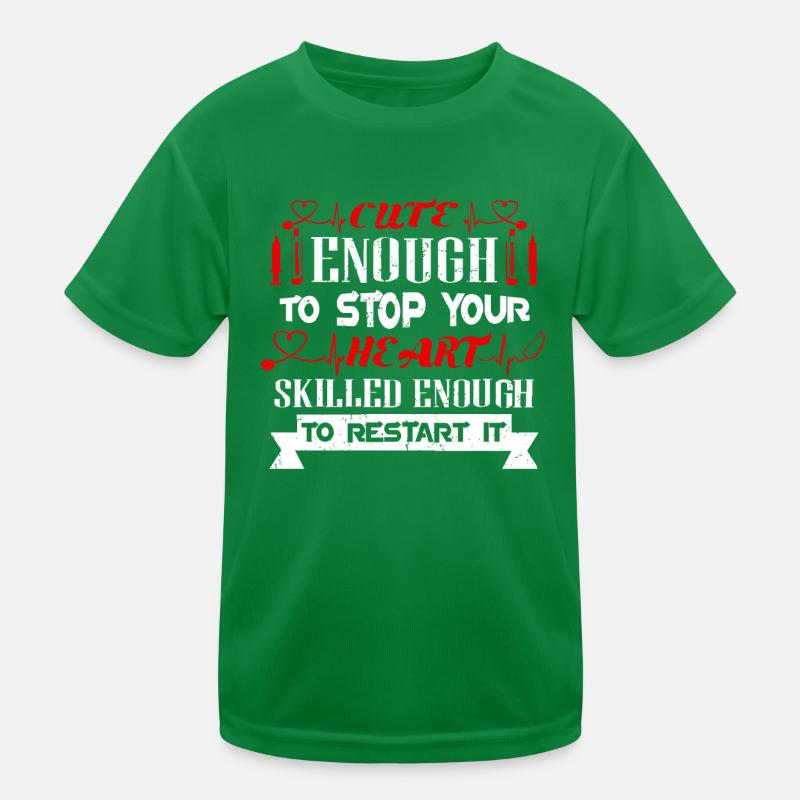 Drôle de cadeau de devis d’ambulancier paramédical pour l’infirmière de l’AIIC de l’EMT T-shirt sport Enfant