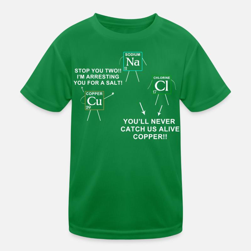 Jeu de mots sur les éléments chimiques pour les amateurs de chimie T-shirt sport Enfant