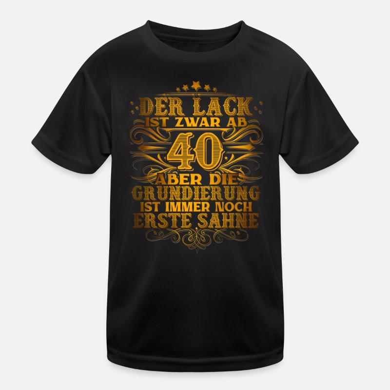 40. Geburtstag Kinder Funktions-T-Shirt