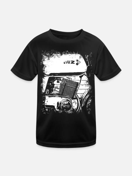 MZ ETZ 250 | Motorrad - Kinder Funktions-T-Shirt - Schwarz