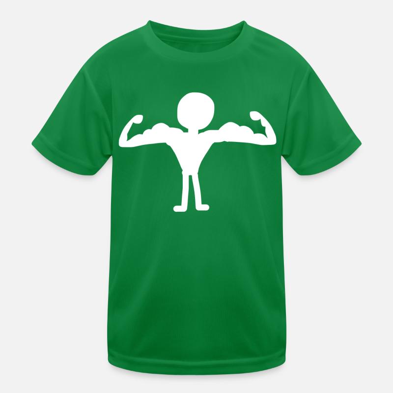 starker Mann Kinder Funktions-T-Shirt